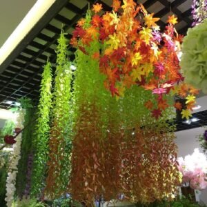 Weeping Willow Artificial Flowers Plastic Greenery for Decor