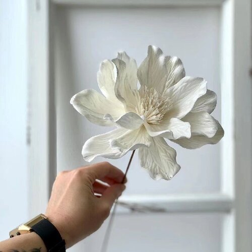 Magnolia Flower Artificial Sola Flowers for Home Decor