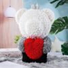 Gradient Eternal Rose Bear 60cm Standing Bear Gift for Daughter Girl Women Birthday