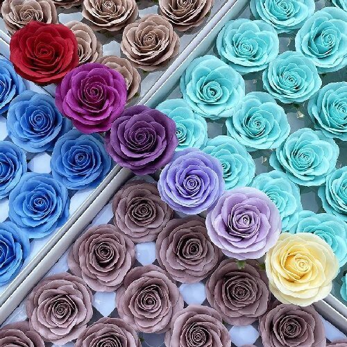 Soap Rose Artificial Decorative Flower Rose Head