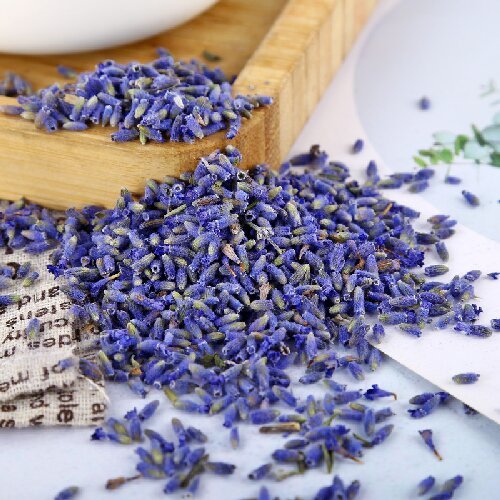 Lavender Seeds on Lavender Sachets with Lavender Duds Fragrance Lavender Sachet