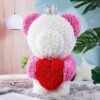 Gradient Eternal Rose Bear 60cm Standing Bear Gift for Daughter Girl Women Birthday