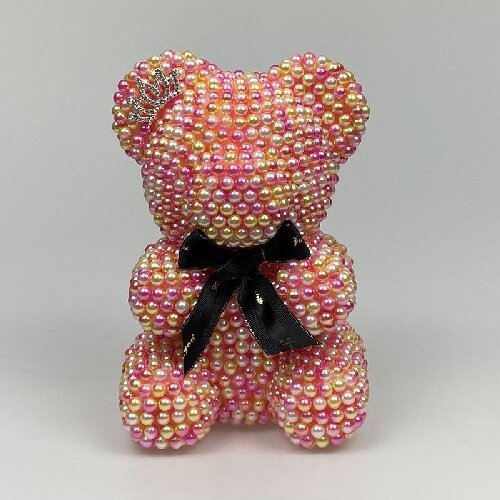 Pearl Bear Rose Teddy Bear Gift for Valentine's Day
