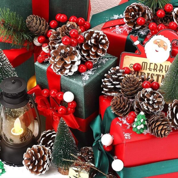 Natural oil pine cones dried flower Christmas decoration