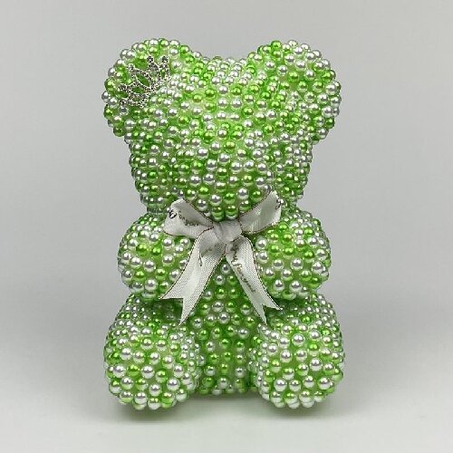 Pearl Bear Rose Teddy Bear Gift for Valentine's Day