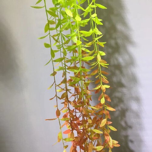 Weeping Willow Artificial Flowers Plastic Greenery for Decor