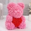 Forever Rose Teddy Bear Artificial Flower Foam Rose
