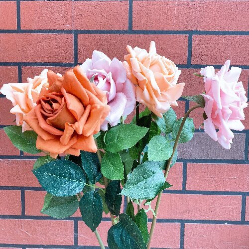 Decorative Real Touch Rose Artificial Flowers For Wedding Home