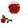 Artificial Single Velvet Roses Flower Real Touch Rose