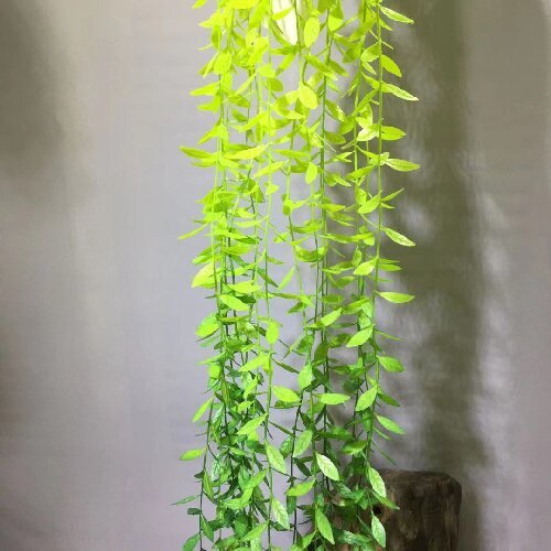 Weeping Willow Artificial Flowers Plastic Greenery for Decor