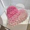 Eternal roses preserved flowers in mirror acrylic box