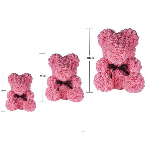Teddy bear artificial rose bears for Valentine Christmas