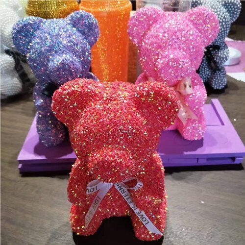 Crystal Bear Teddy Bears for Wedding Valentines Birthday