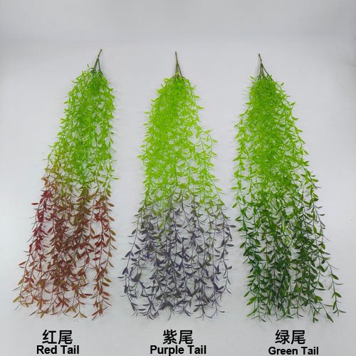 Weeping Willow Artificial Flowers Plastic Greenery for Decor