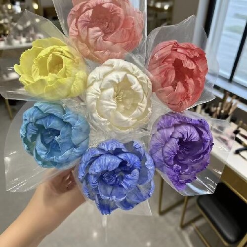 Scent Reed Diffuser Flower Eco-Friendly Handmade Peony Sola Flowers Wood Flower