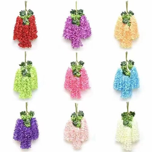 Hanging Decoration Artificial Wisteria Flower for Wedding