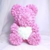 Forever Rose Teddy Bear Artificial Flower Foam Rose