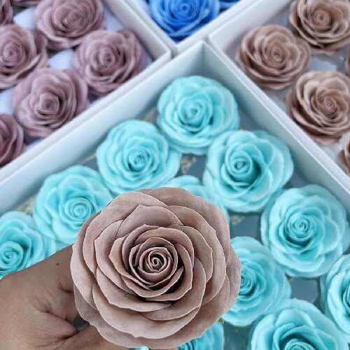 Soap Rose Artificial Decorative Flower Rose Head