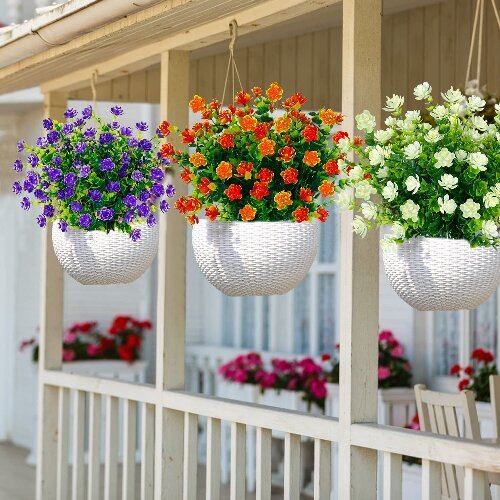 Artificial Camellia Flower Greenery Shrubs Boxwood