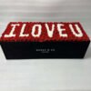 Eternal roses with "I LOVE U" design in a box, long lasting