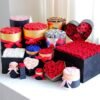 抱抱桶1 Real rose flowers gift preserved roses flower box for Valentine's Day Christmas