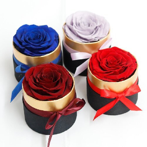抱抱桶4 Real rose flowers gift preserved roses flower box for Valentine's Day Christmas