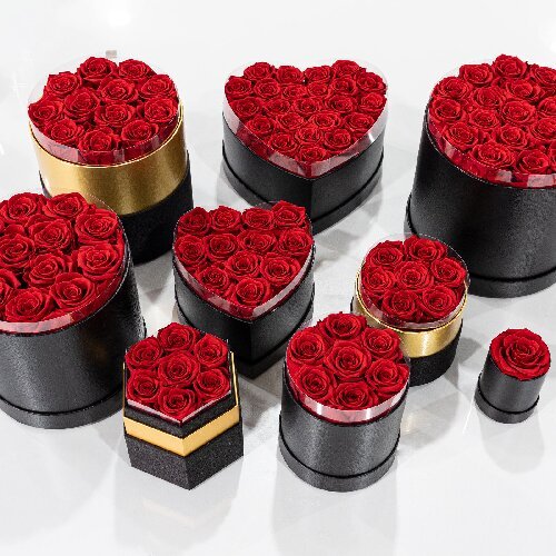 抱抱桶5 Real rose flowers gift preserved roses flower box for Valentine's Day Christmas