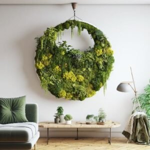 Natural moss preserved moss wall art indoor decoration
