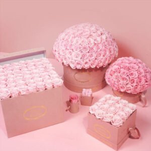 Forever roses dome flowers mushroom, real rose