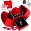 Valentines Soap Rose Gift Box apple Shape Rose Jewelry Box