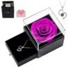 Valentines Day Gift Preserved Roses in Acrylic Box