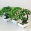 Mini Creative Potted Flower Ornaments Artificial Plant Small for Office Decoration