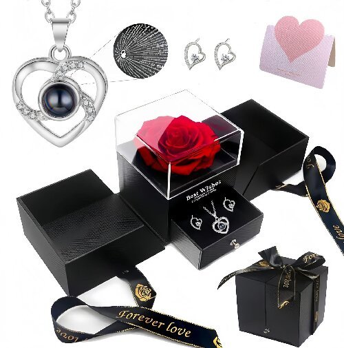 Valentine's Day Gift Eternal Flowers Gift Jewelry Box