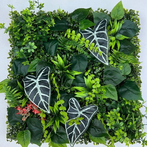 Anti-UV Vertical Garden Decor Faux Plants Boxwood Artificial Grass Wall Panels