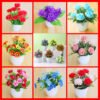 Mini Creative Potted Flower Ornaments Artificial Plant Small for Office Decoration
