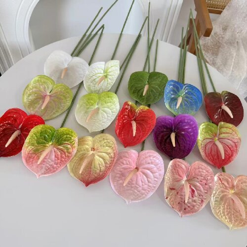Artificial Flowers Real Touch Artificial Anthurium Flowers