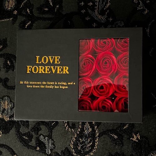 Jewelry Box Soap Flowers Gift for Valentine's Day