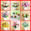 Mini Creative Potted Flower Ornaments Artificial Plant Small for Office Decoration