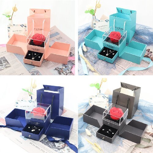 Valentine's Day Gift Eternal Flowers Gift Jewelry Box