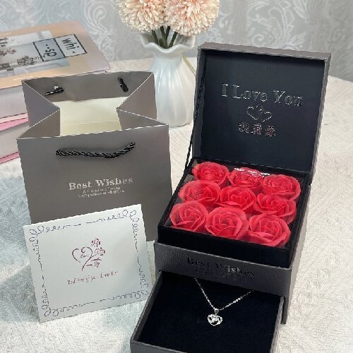 Valentine's Day Gift Forever Rose Soap Flowers Gift