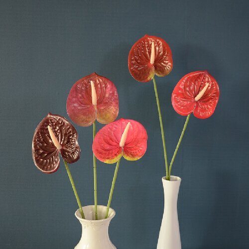 Artificial Flowers Real Touch Artificial Anthurium Flowers