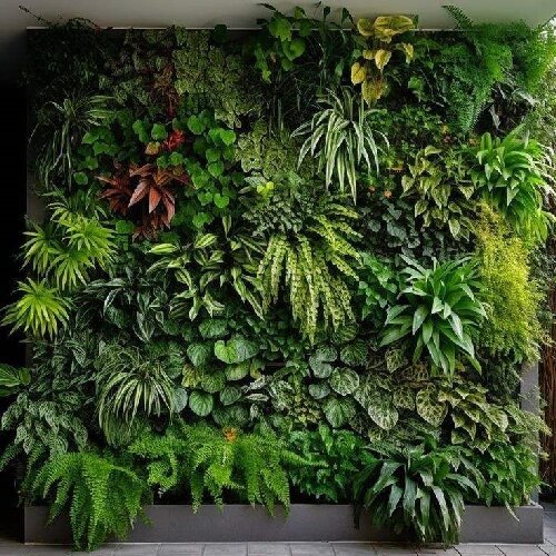 Anti-UV Vertical Garden Decor Faux Plants Boxwood Artificial Grass Wall Panels
