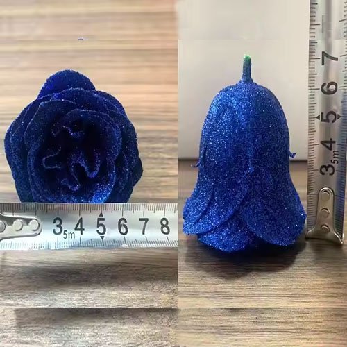 Luminous Gold Dust Glitter Rose Artificial Flower Heads