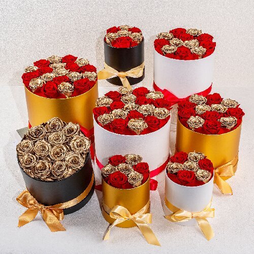 Valentine's Day Gift Forever Rose Floral Fleur Immortal Flower Eternal Preserved Rose Box